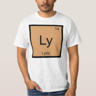 Lyrisk Namn Kemielement Periodiska Systemet T Shirt