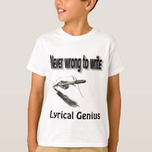 Lyriska t-tröjor t shirt