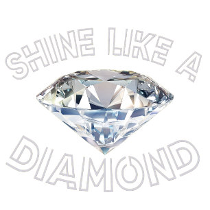 Lys som en diamant t shirt