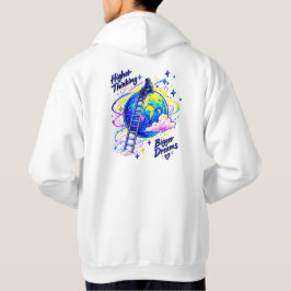 Lys starkare större drömmar hoodie
