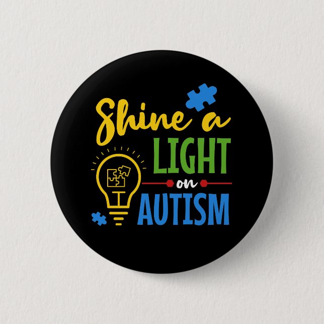 Lys upp autism  knapp (Framsida)