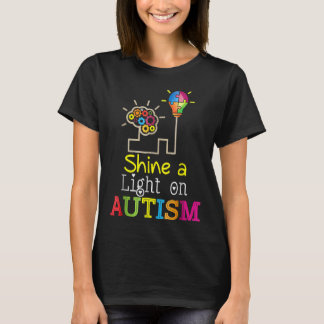 Lys upp autism Pussellampa Autismmedvetenhet T Shirt