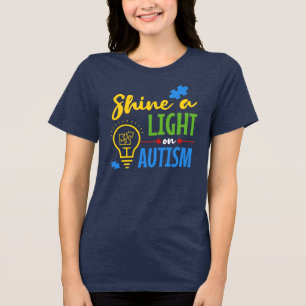 Lys upp autism t shirt