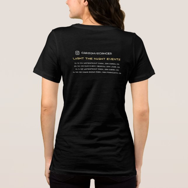 Lys upp natten för Carson T Shirt (Baksida)