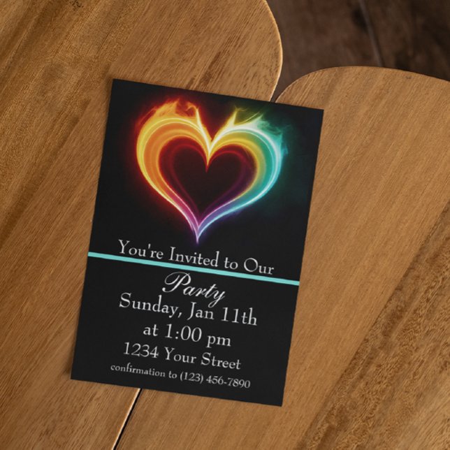 Lys upp natten: Förena vår eldiga fest! Inbjudningar (Skapare uppladdad)