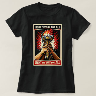 Lys vägen för alla fackelgrafik t shirt