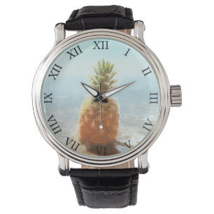 Lysande ananasstrand armbandsur
