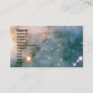 Lysande Carina Nebula Visitkort