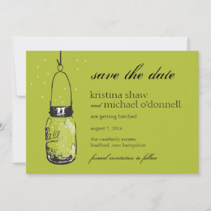 Lysande Eldflugor & Murkenkaft Save the Date Spara Datumet