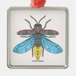 Lysande eldflugor (vita) - Premium Ornament