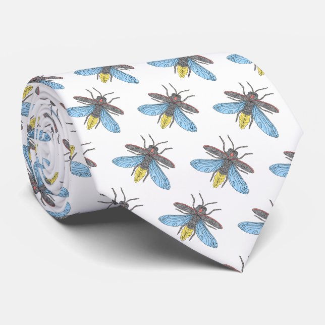 Lysande eldflugor (vita) - slips (Rullad)