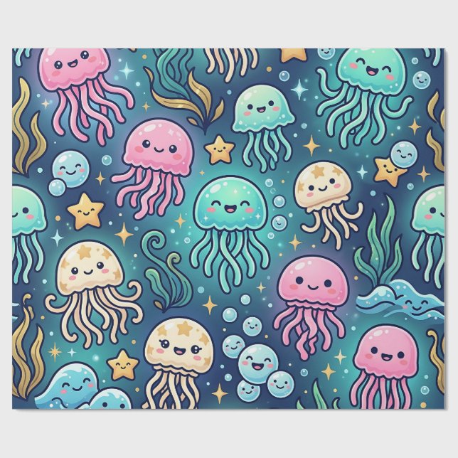 Lysande maneter Ocean Presentpapper (Platt)