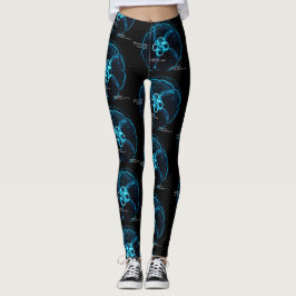 Lysande manettsilhuett leggings