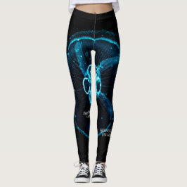 Lysande manettsilhuett leggings