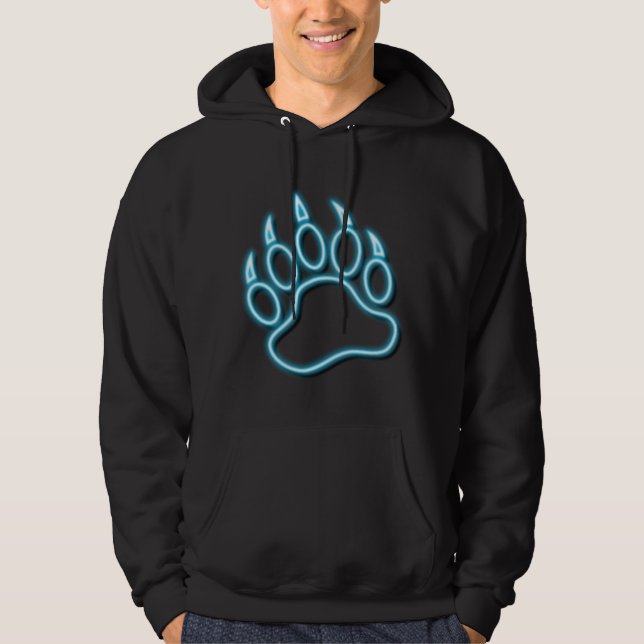 LYSANDE !! NEONBLÅ BJÖRNTÅ SWEATSHIRT (Framsida)