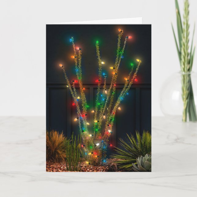Lysande Ocotillo Helgkort (Framsida)