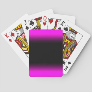 Lysande Pinkish lilor och svart Ombre Kortlek