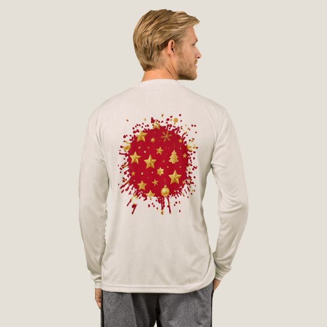 Lysande stark på julaftons kväll t shirt (Hel baksida)
