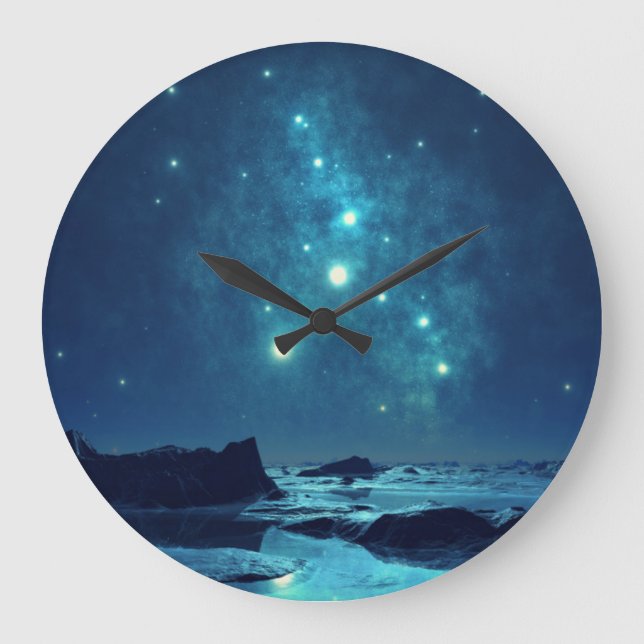 Lysande stjärnor stor klocka (Framsida)