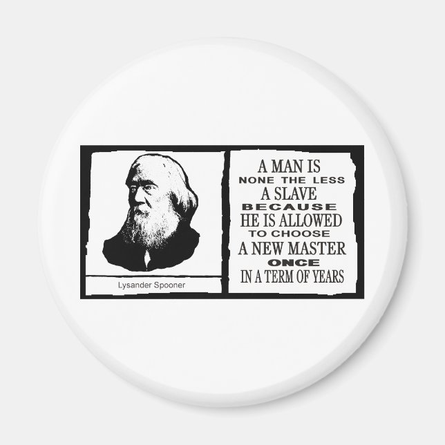 Lysander Spooner Magnet (Framsidan)