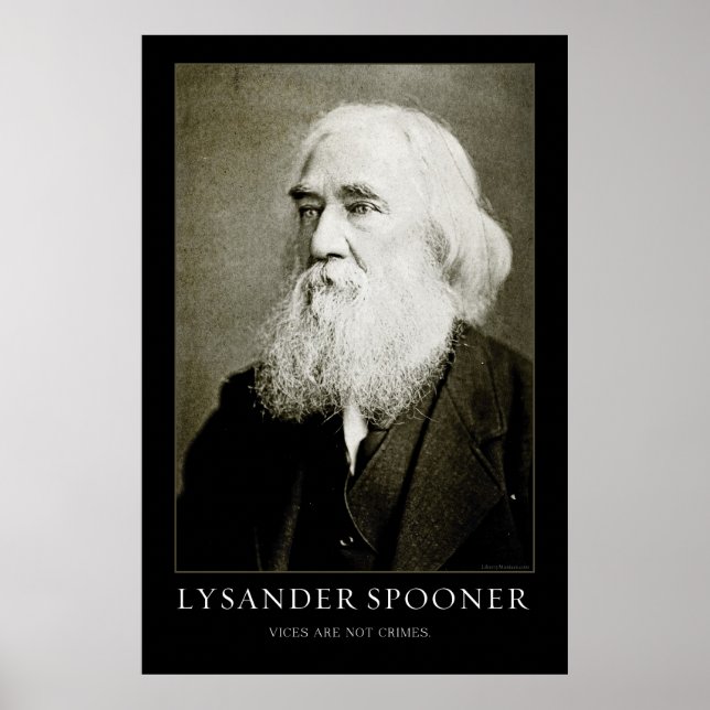 Lysander Spooner Poster (Framsidan)