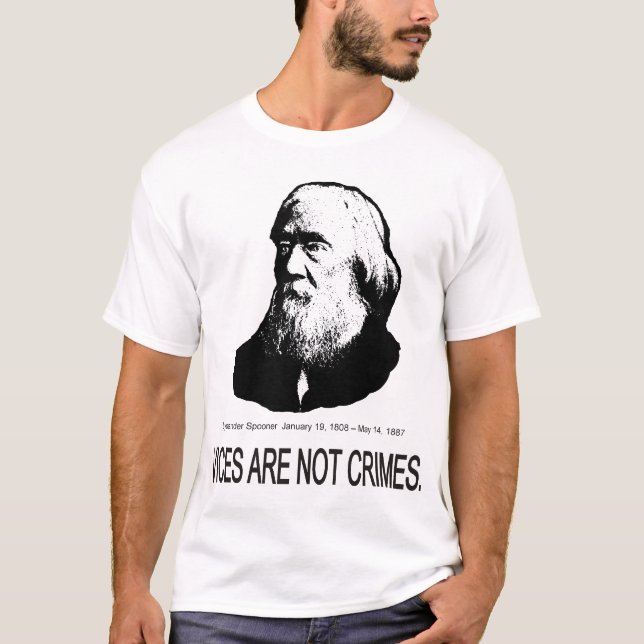 Lysander Spooner T-shirt (Framsida)