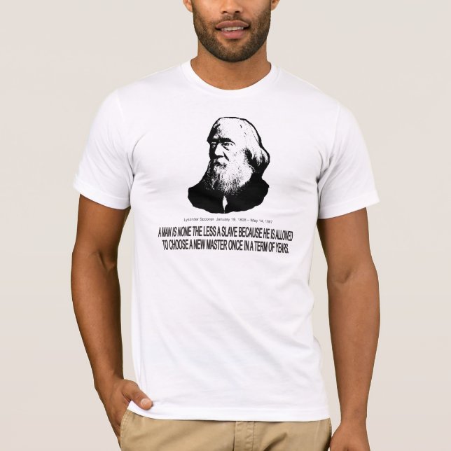 Lysander Spooner Tee Shirt (Framsida)