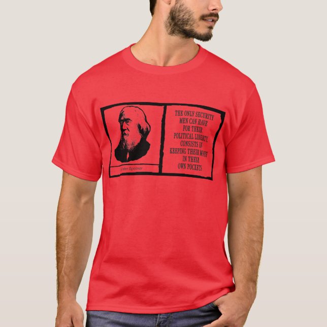 Lysander Spooner Tee Shirt (Framsida)