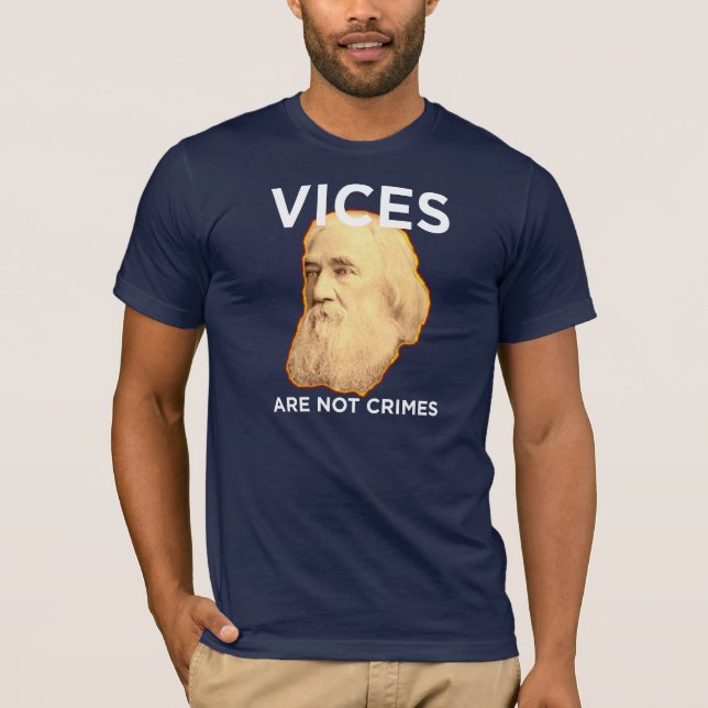 Lysander Spooner vice är inte brott Tee Shirt (Framsida)