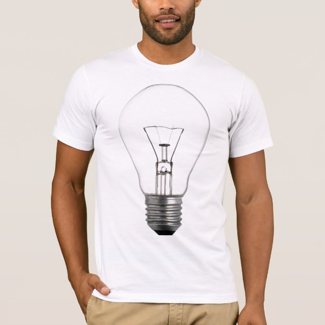 Lysdiod för glödlampa t shirt (Framsida)