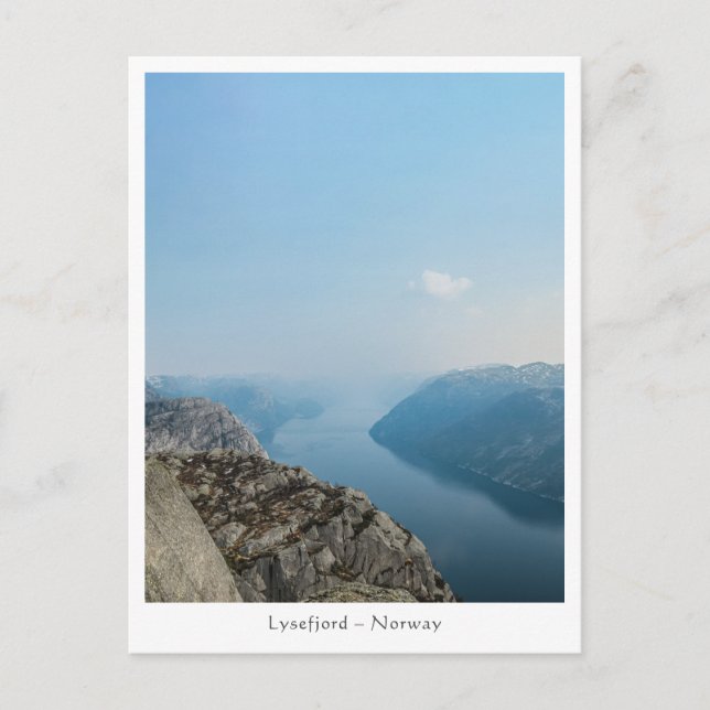 Lysefjord Norge Vykort (Framsida)