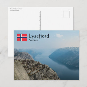 Lysefjord Norge Vykort