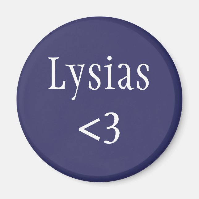 Lysias kärlek magnet (Framsidan)