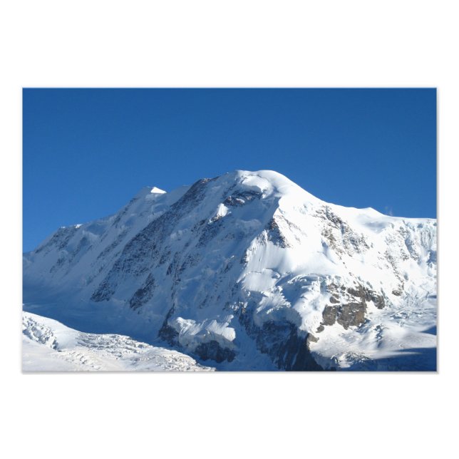 Lyskamm, schweiziska Alpernor Fototryck (Framsidan)