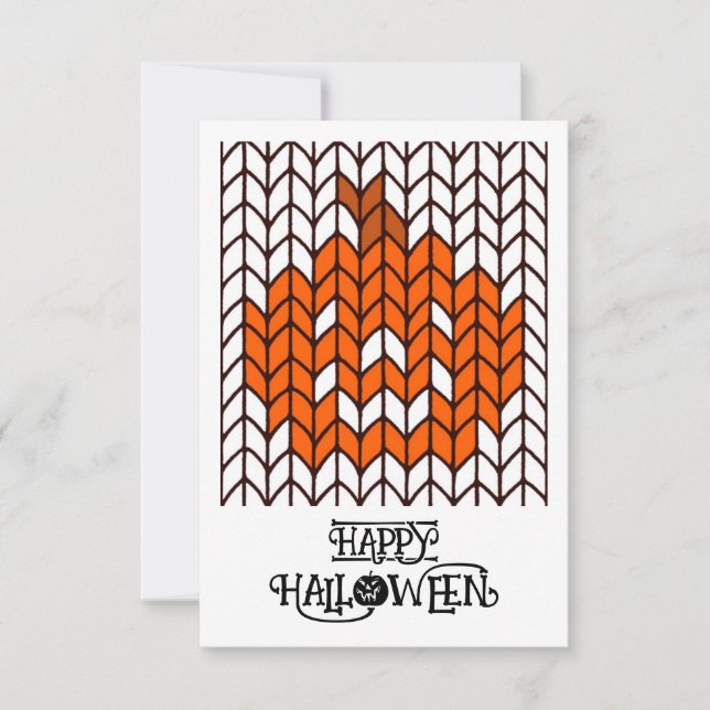 LYSPUMP-VANT KNUTTAD 3x5 Platt Halloween-kort Kort (Framsida)