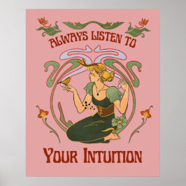 Lyssna Alltid på Din Intuition Whimsisk Affisch