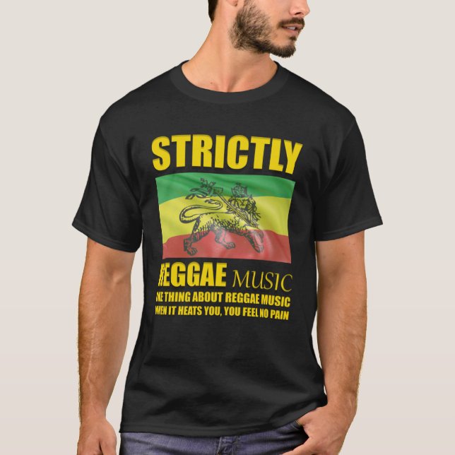 Lyssna alltid på Reggae Music Rastafarian T Shirt (Framsida)