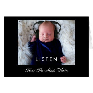 LYSSNA ... Hör musik inom Hälsningskort