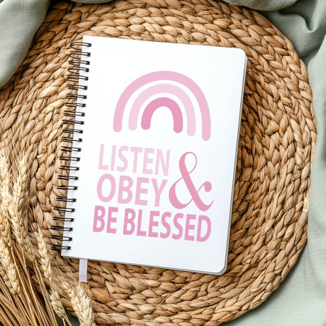 Lyssna, lyda och bliv välsignad  anteckningsbok (Skapare uppladdad)