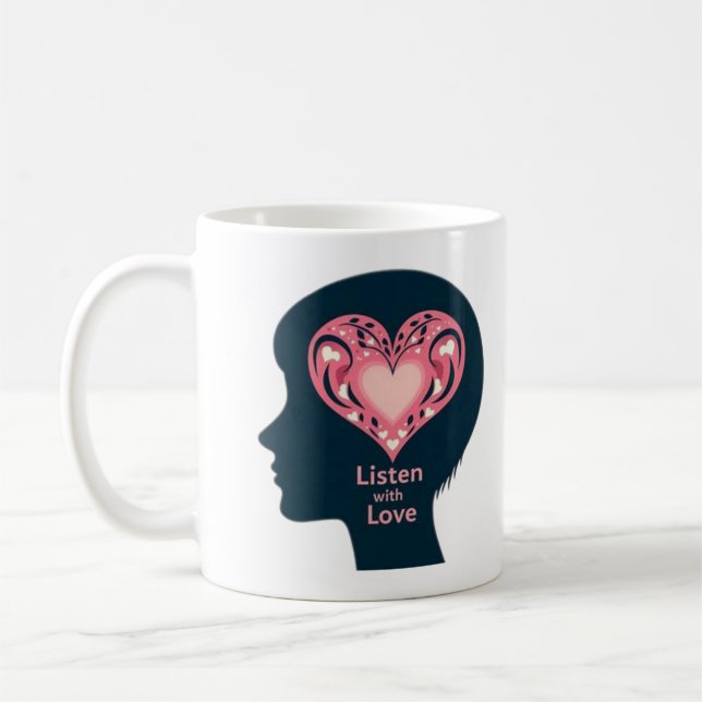 Lyssna med Kärlek Mugg Kopp (Vänster)