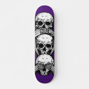 Lyssna och se att du inte talar om en ond skateboa mini skateboard bräda 18,5 cm