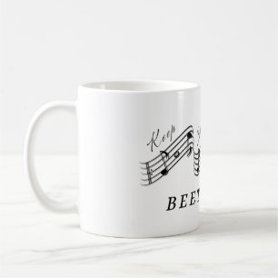 Lyssna på Beethoven Best Classical Music Composer Kaffemugg