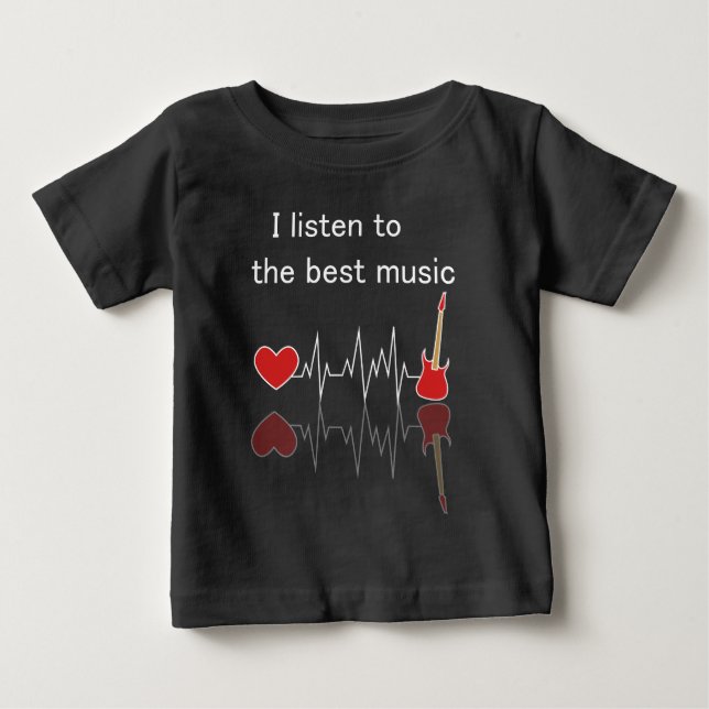 Lyssna på den bästa musiken T-Shirt (Framsida)