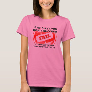 Lyssna På Din Fru Rolig T-Shirt