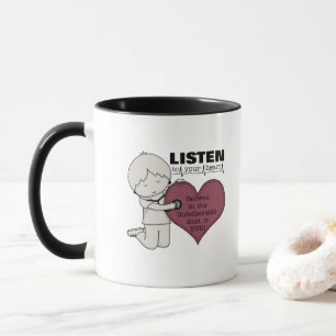 Lyssna på ditt hjärta mugg