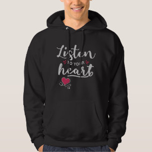 Lyssna på ditt hjärtstoscope hoodie