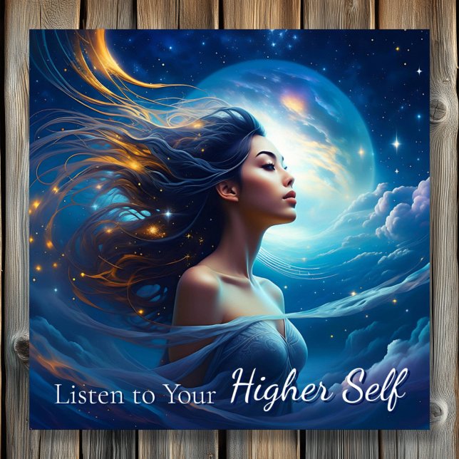 Lyssna på ditt högre självval | Meditation Andlig Poster (Skapare uppladdad)