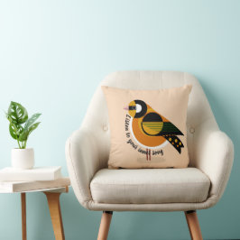 Lyssna på ditt inre Sång Bird Dekorativ kudde