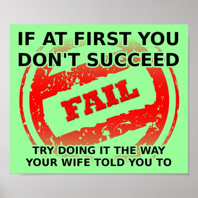 Lyssna på ditt Poster-tecken för frun Poster (Framsidan)