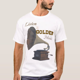 Lyssna på guldmusik t shirt